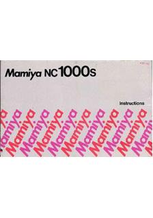 Mamiya NC 1000 manual. Camera Instructions.